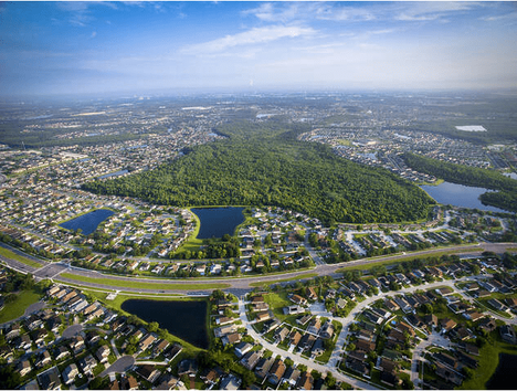 kissimmee airial view place